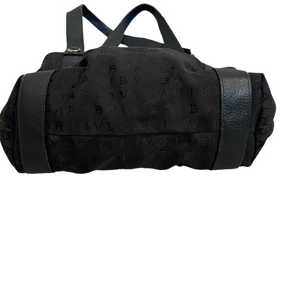 Bulgari Black Monogram Double Handle Tote - Picture 3 of 7